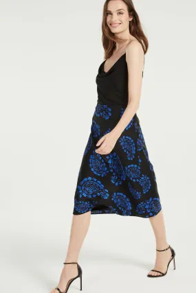Fion Tossed Paisley Bias Skirt