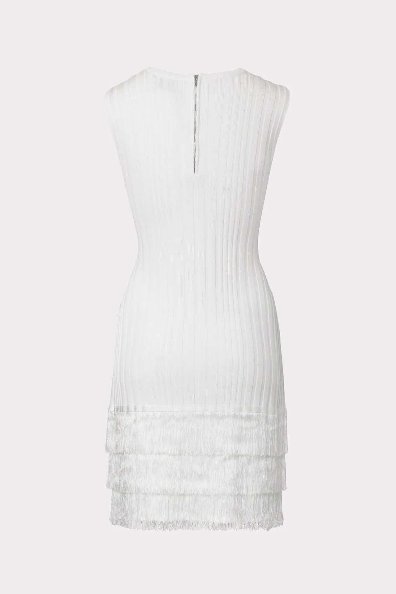 Fringe Sleeveless Fitted Dress