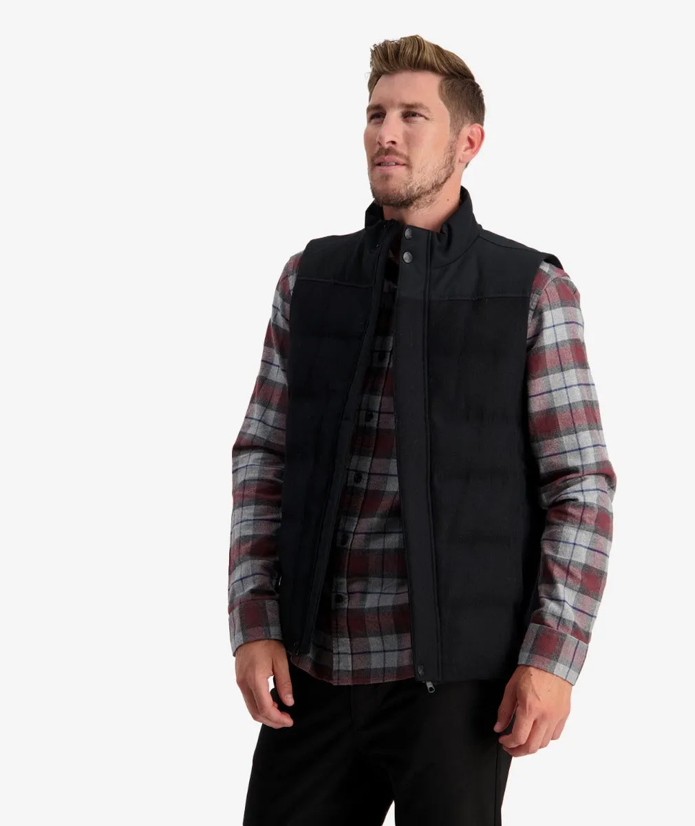 Hakatere Insulated Vest - Black Tweed