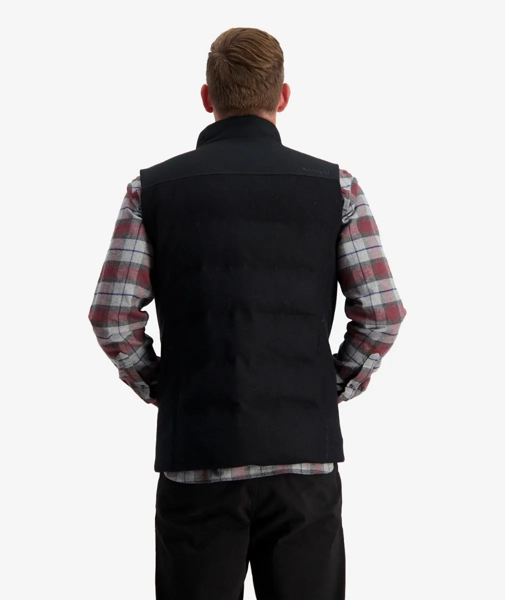 Hakatere Insulated Vest - Black Tweed