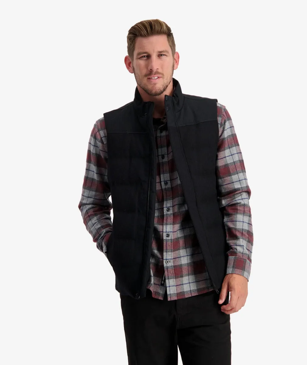 Hakatere Insulated Vest - Black Tweed