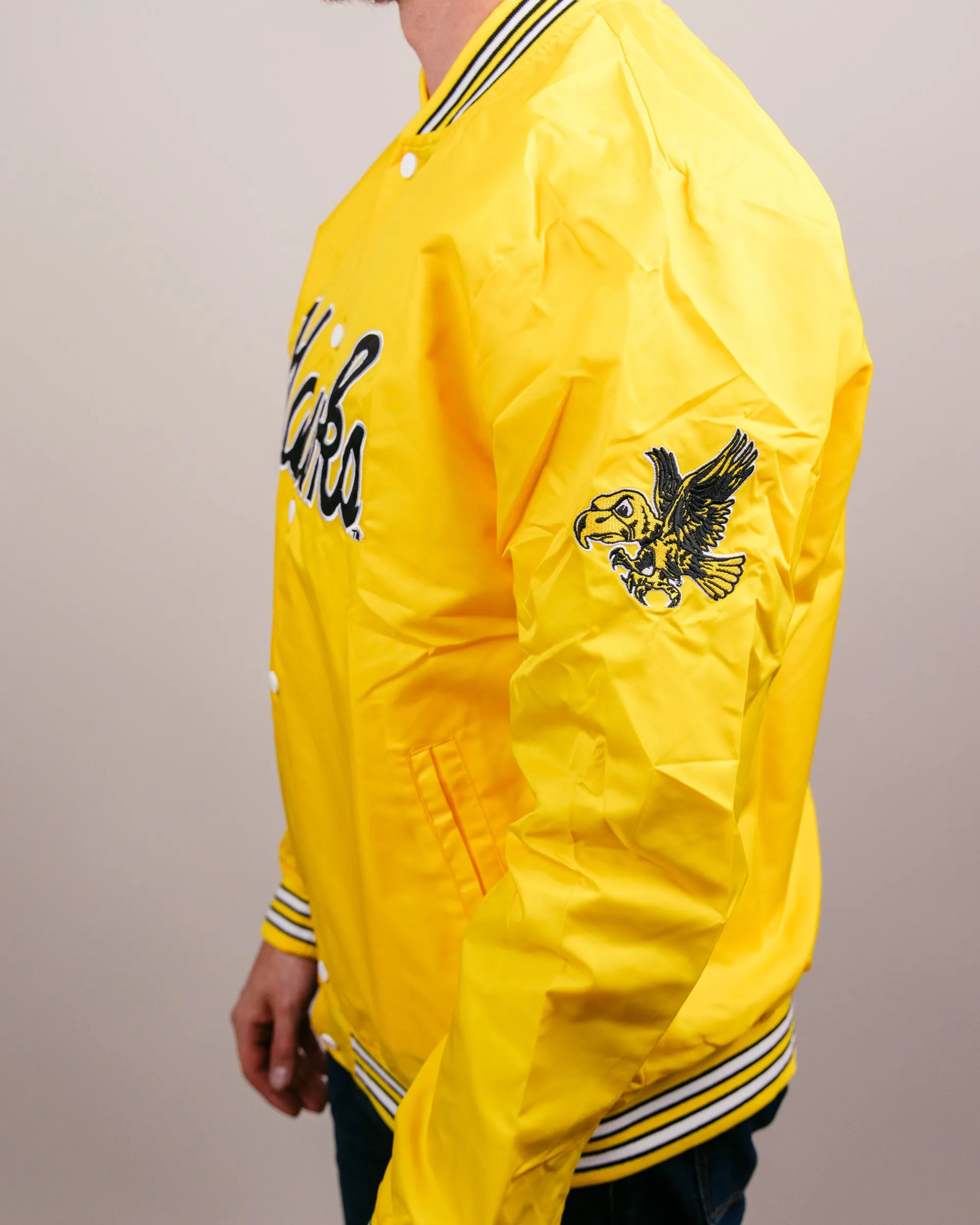 Iowa Hawks Yellow Varsity Jacket