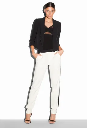 Italian Cady Stretch Cropped Jacket