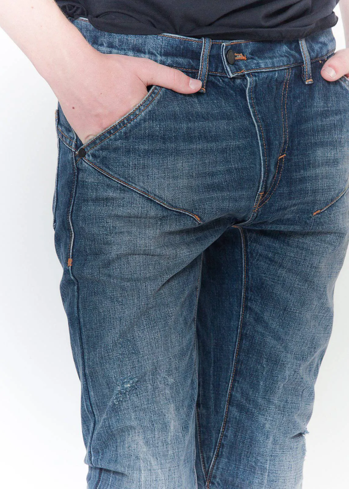 Konus Men's Essential Slim Jeans in Indigo