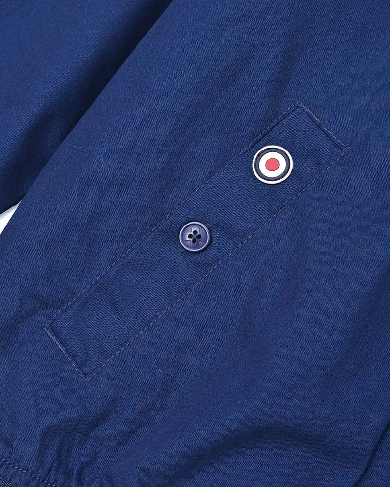 Lambretta Men's SS1626 Triple Tipped Monkey Jacket Navy Blue (Khaki/White/Vallarta)