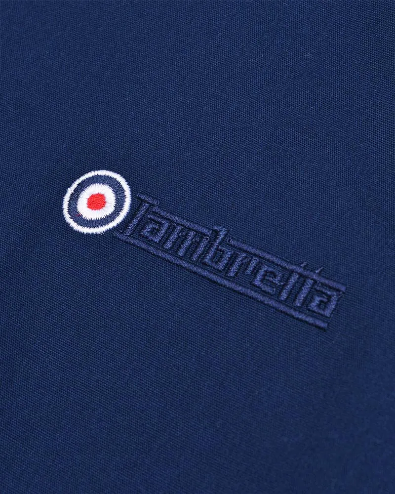 Lambretta Men's SS1626 Triple Tipped Monkey Jacket Navy Blue (Khaki/White/Vallarta)