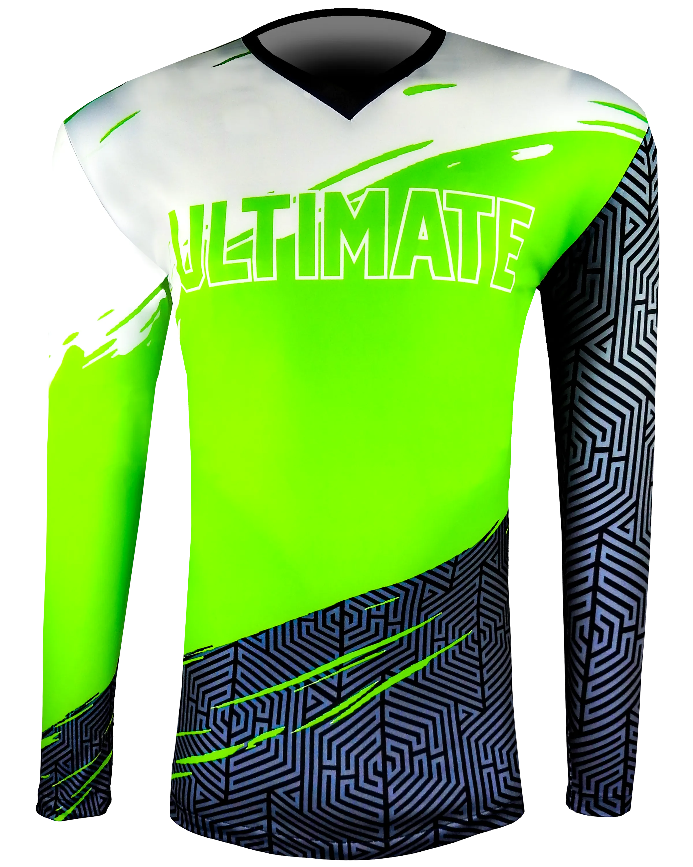 LONG SLEEVE Single Ply REVERSIBLE V Neck Compression Shirt