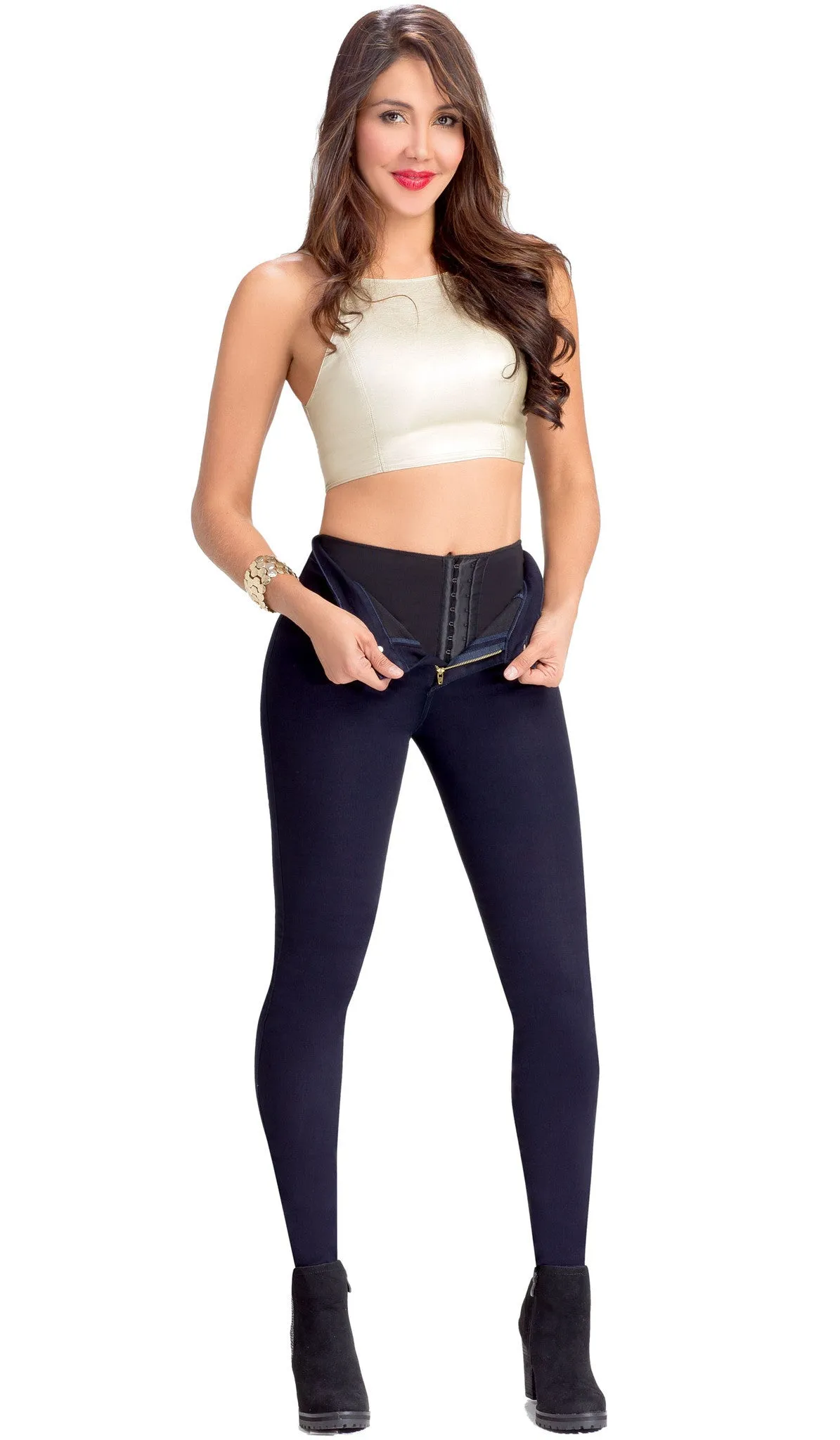 Lowla Jeans Colombianos Levanta Cola con Faja Interna 218300 - 218235