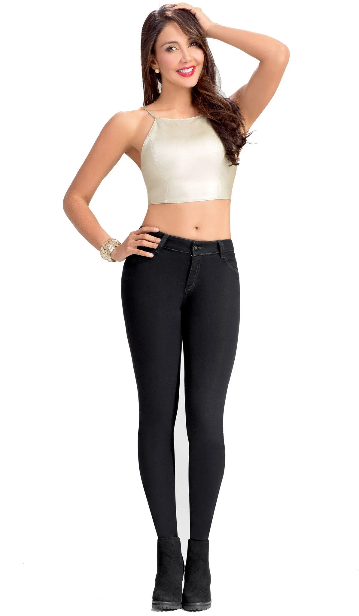 Lowla Jeans Colombianos Levanta Cola con Faja Interna 218300 - 218235