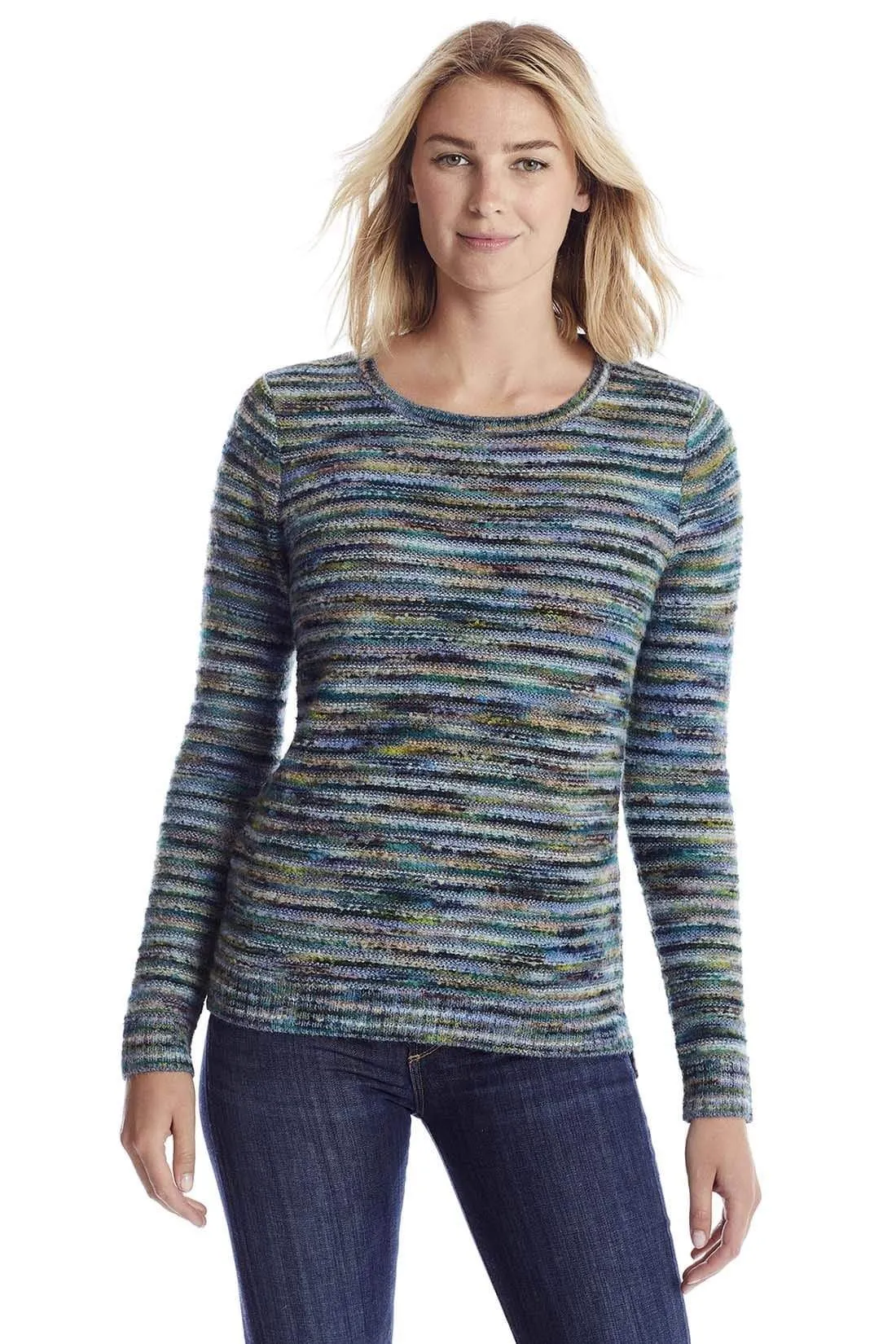Marcia Hand-Dyed Crew Neck Alpaca Sweater for Women