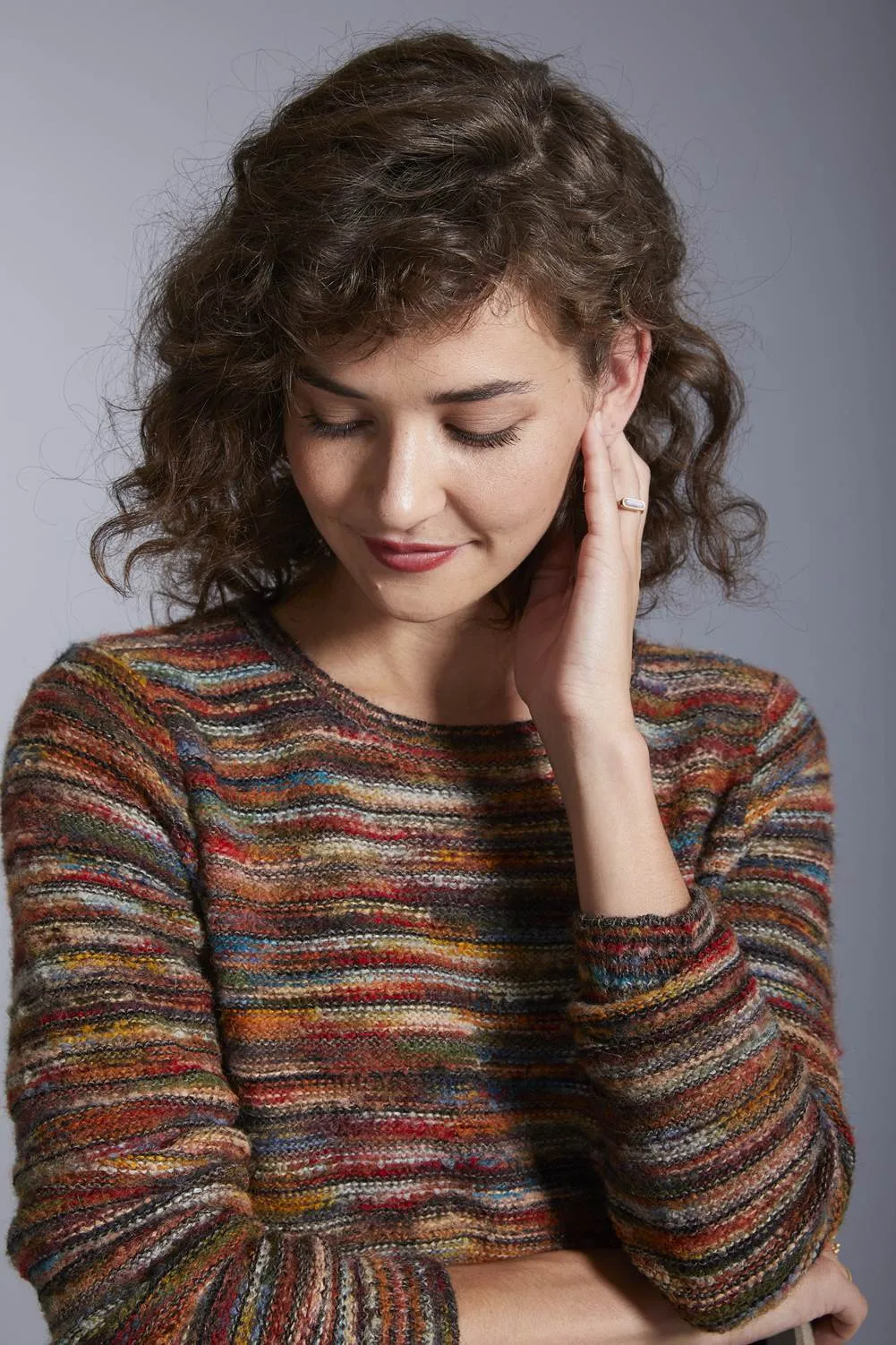 Marcia Hand-Dyed Crew Neck Alpaca Sweater for Women