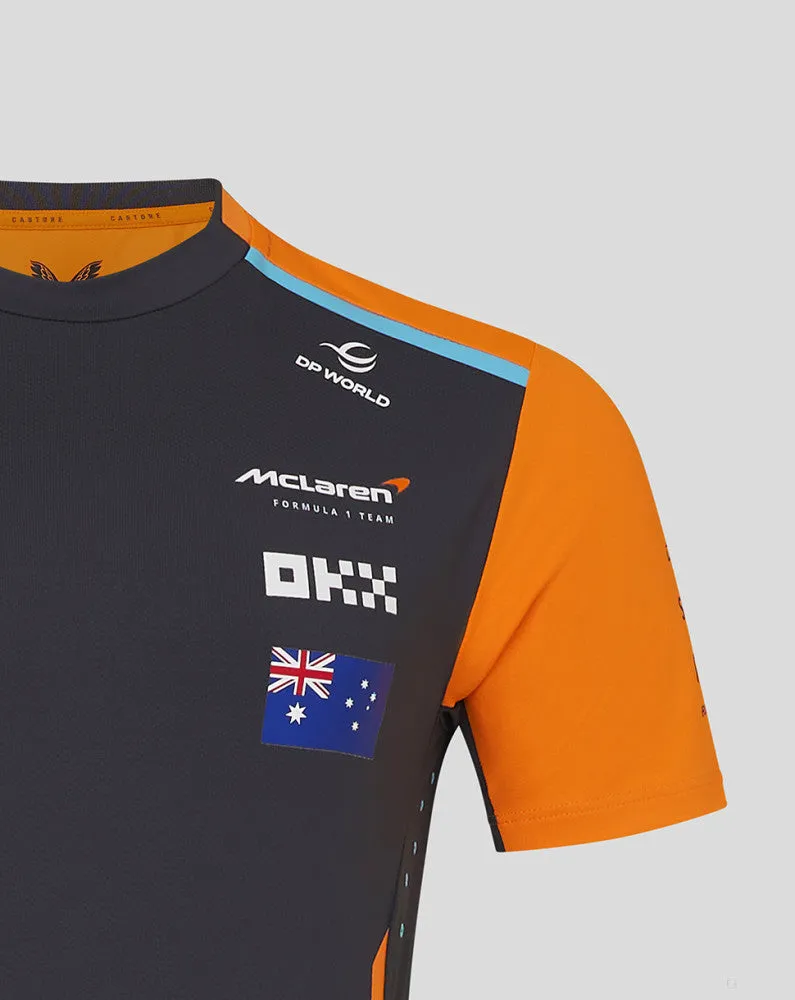 McLaren t-shirt, Castore, Oscar Piastri, gray