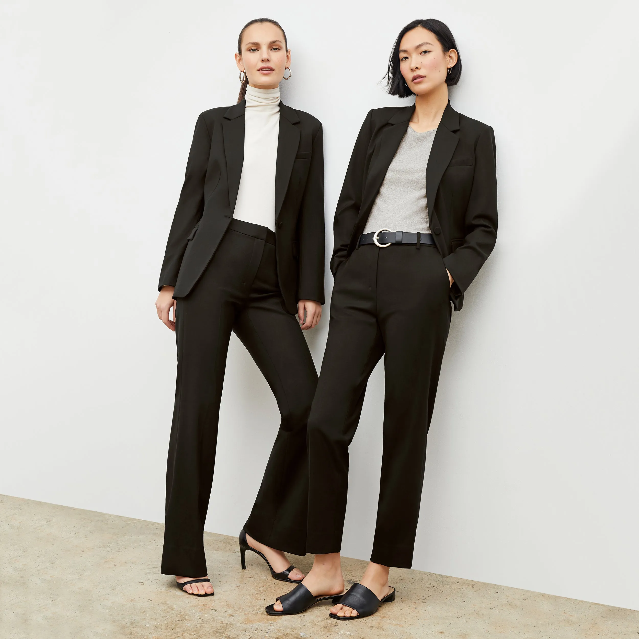 Mejia Pant - Washable Wool Twill :: Black