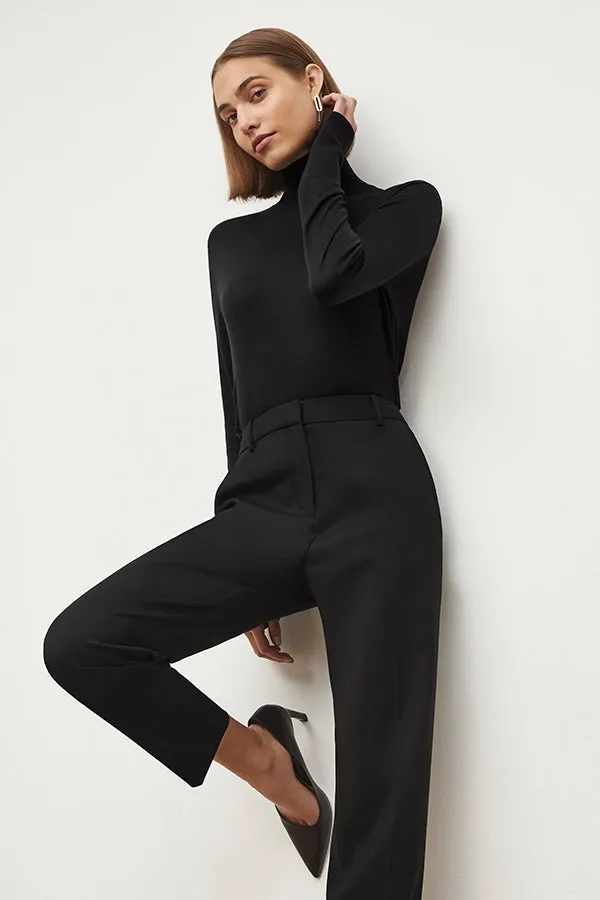 Mejia Pant - Washable Wool Twill :: Black