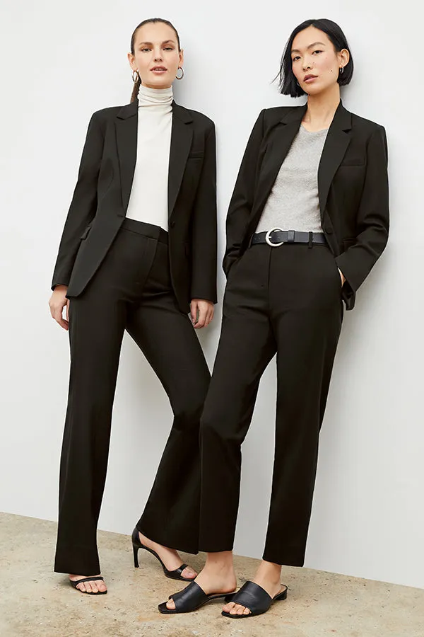 Mejia Pant - Washable Wool Twill :: Black