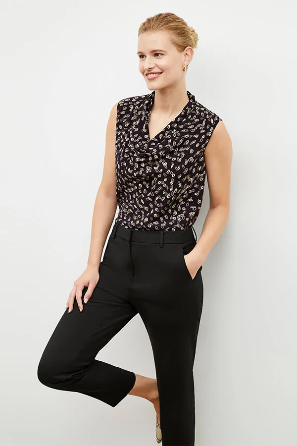 Mejia Pant - Washable Wool Twill :: Black
