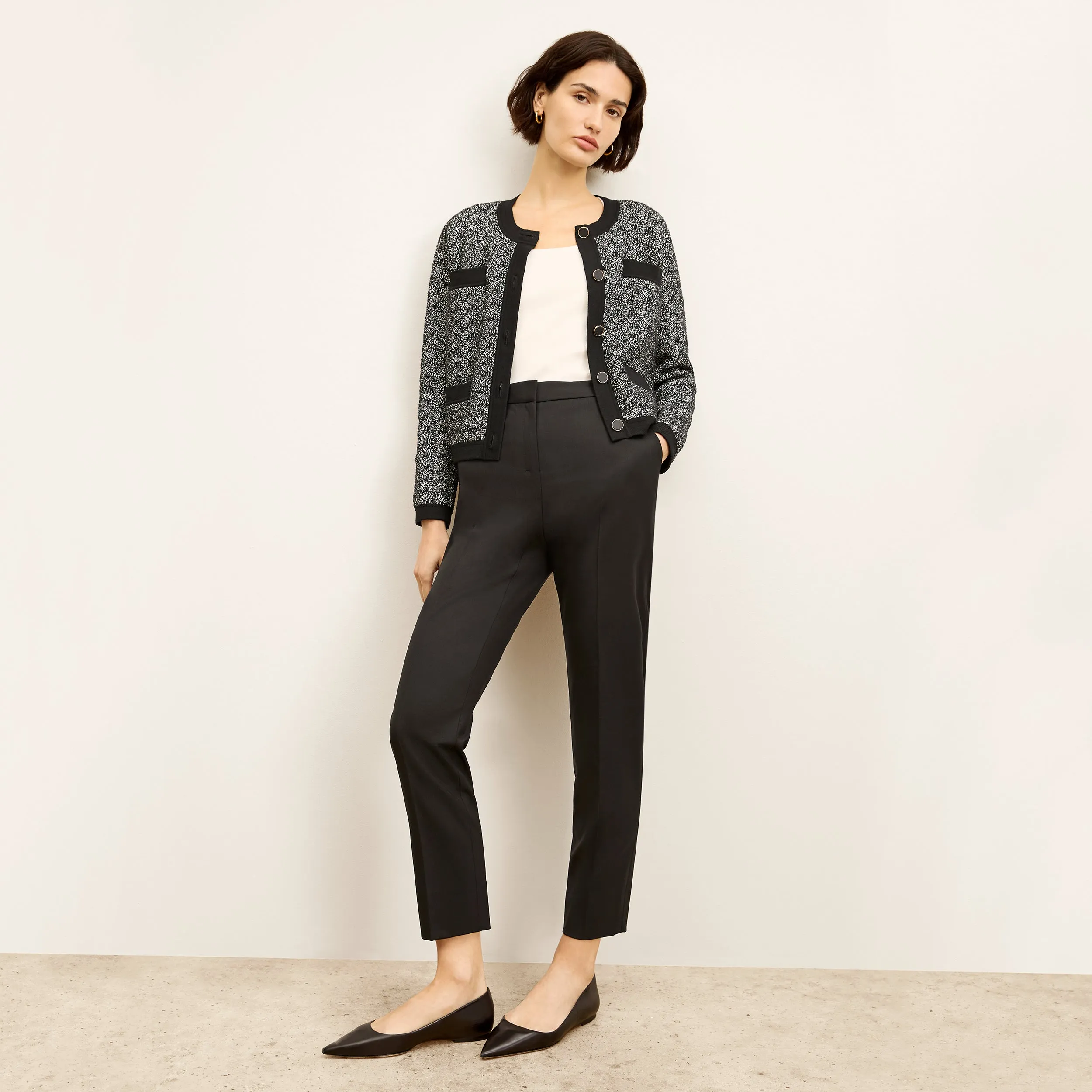 Mejia Pant - Washable Wool Twill :: Black