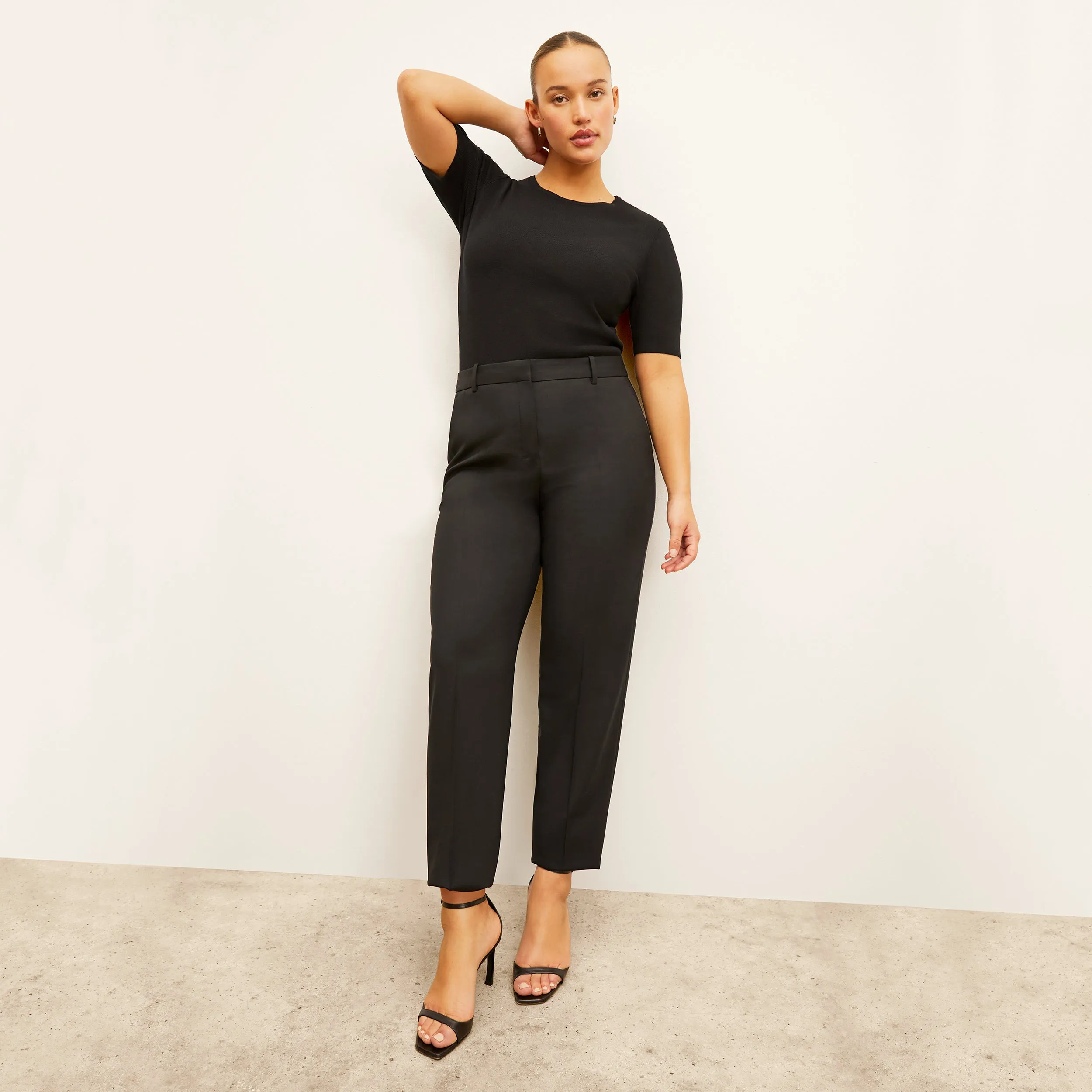 Mejia Pant - Washable Wool Twill :: Black