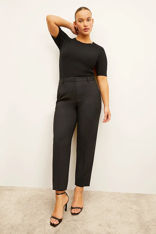 Mejia Pant - Washable Wool Twill :: Black