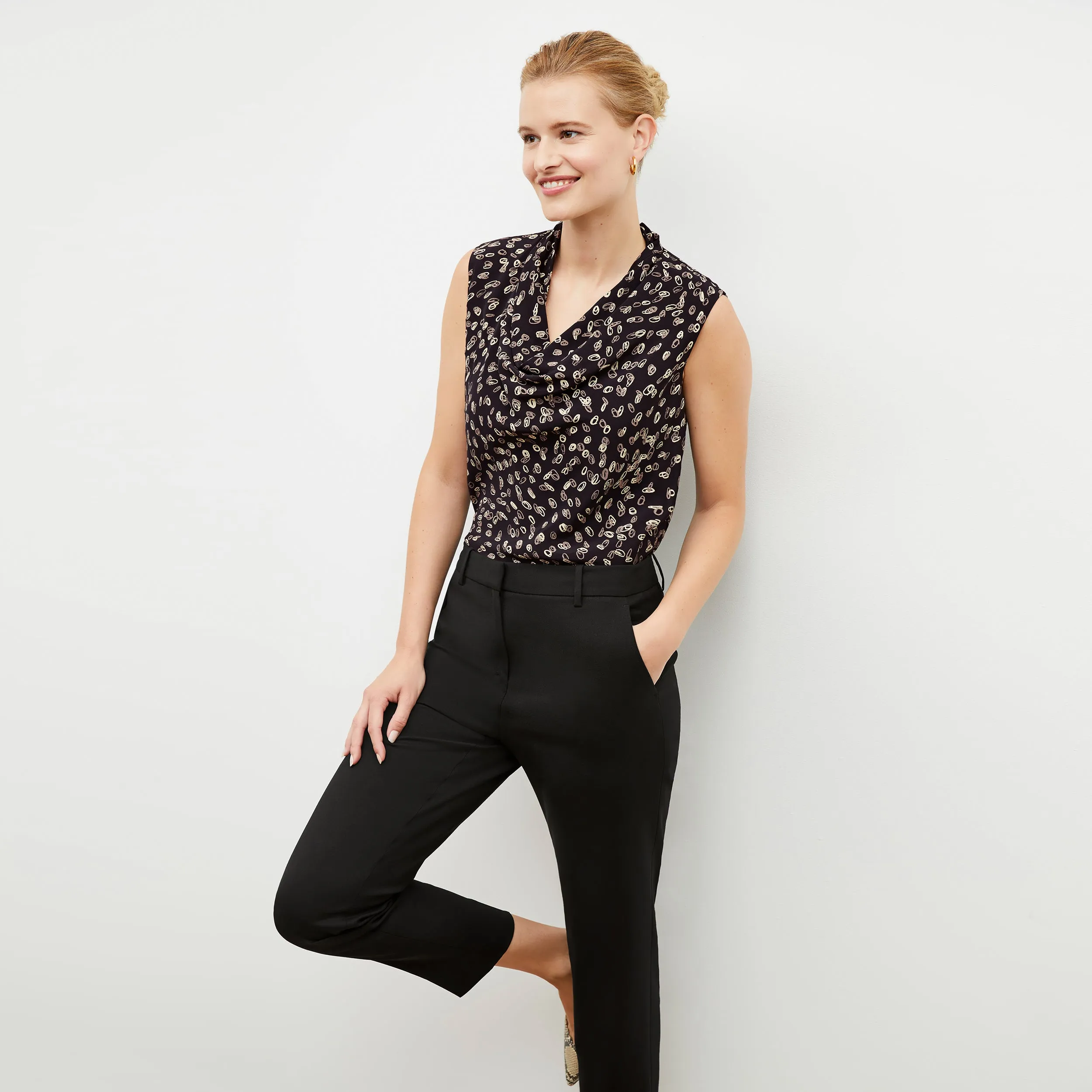 Mejia Pant - Washable Wool Twill :: Black