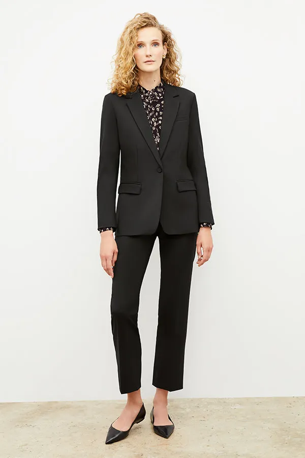 Mejia Pant - Washable Wool Twill :: Black
