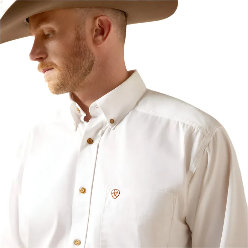Men's Ariat Solid Twill Classic Fit Shirt 10000503