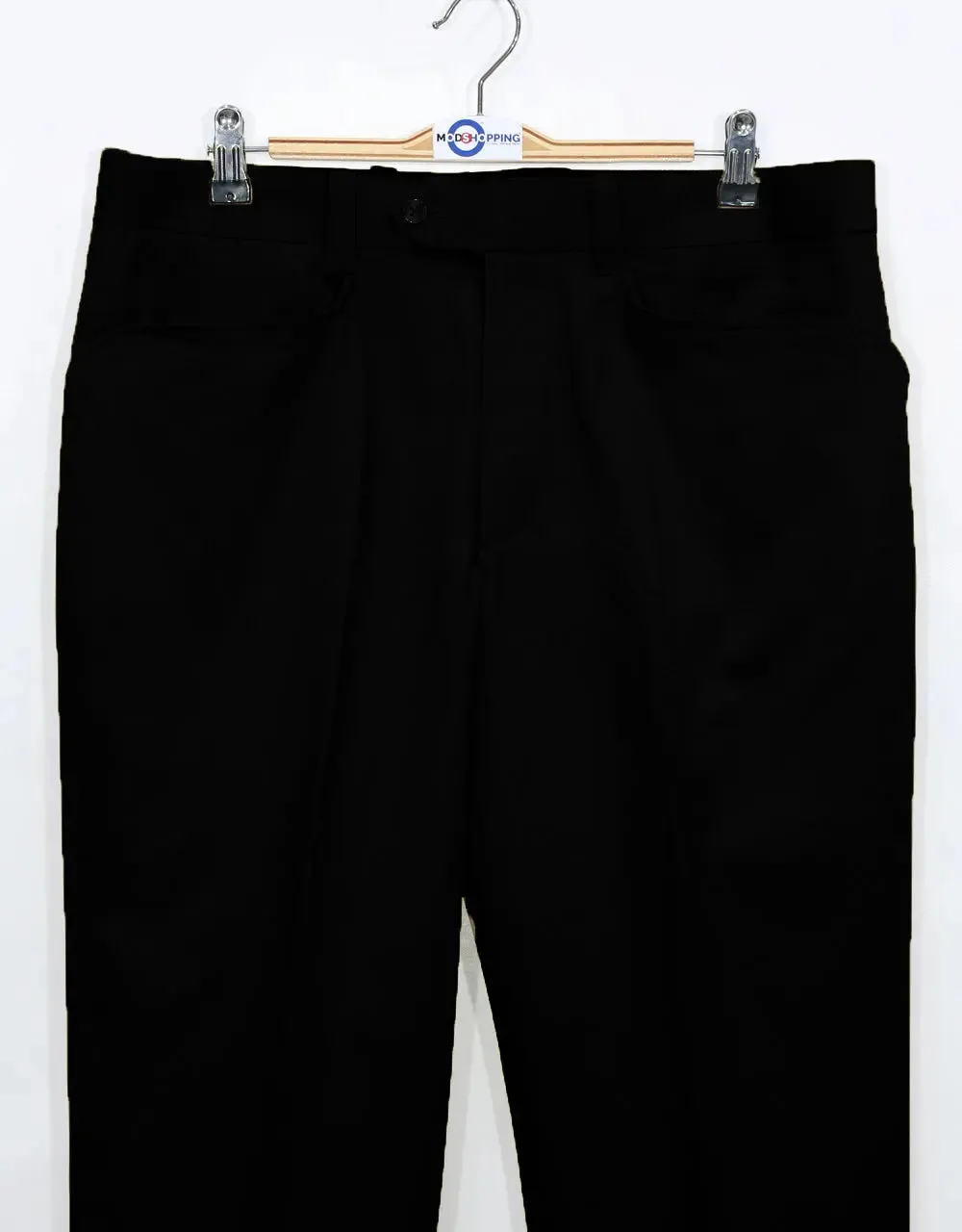 Men's Chino Trousers | 60s Vintage Stryle Black Chino Trouser