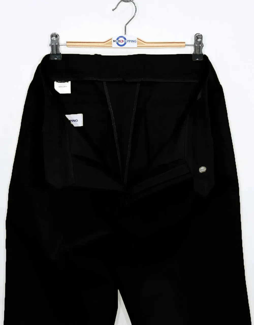 Men's Chino Trousers | 60s Vintage Stryle Black Chino Trouser