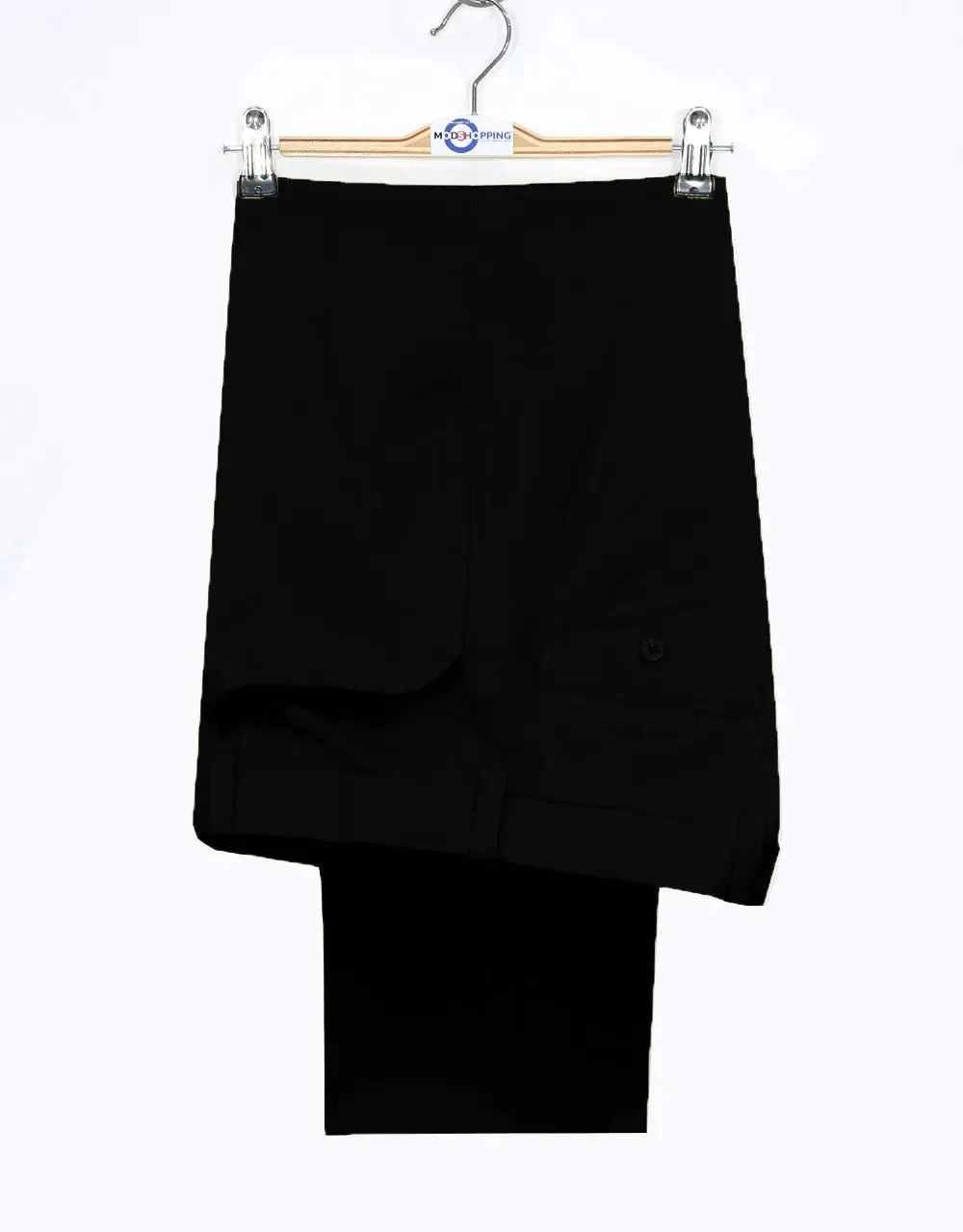 Men's Chino Trousers | 60s Vintage Stryle Black Chino Trouser