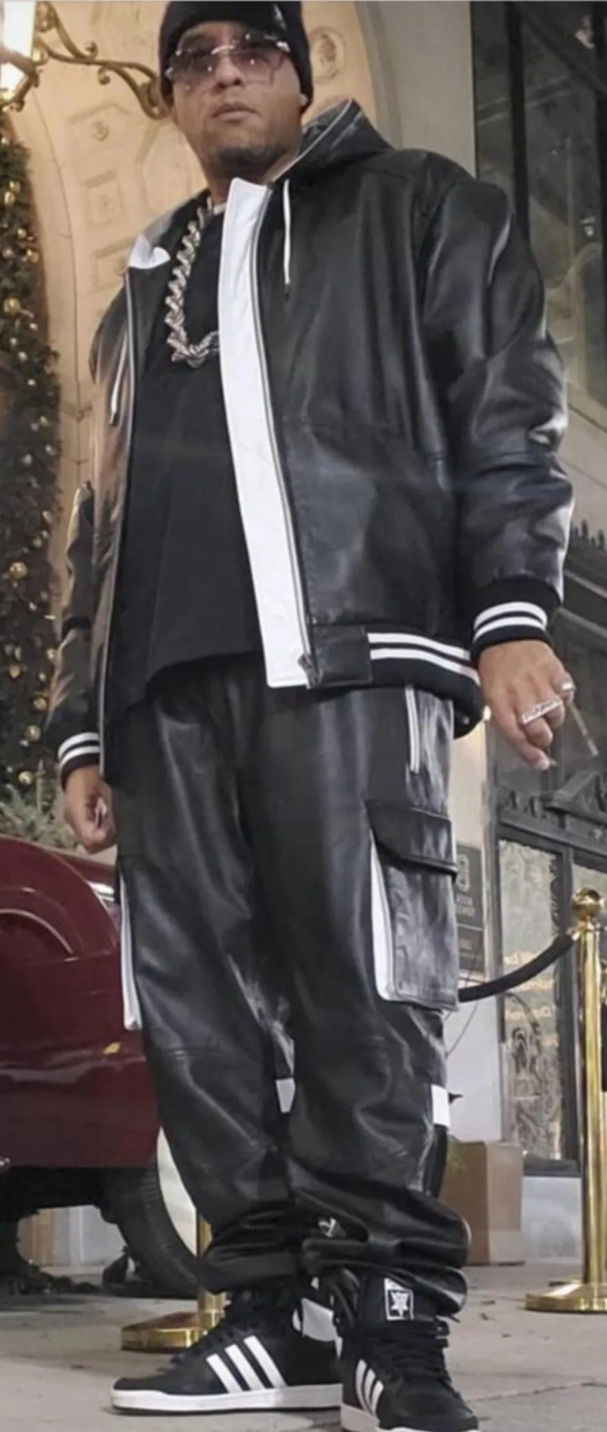 Mens Leather Sweat Suit