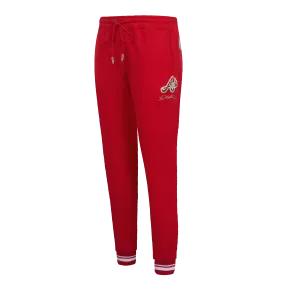 MLB ATLANTA BRAVES PRO PREP WOMEN'S RIB FLC SWEATPANT (RED)