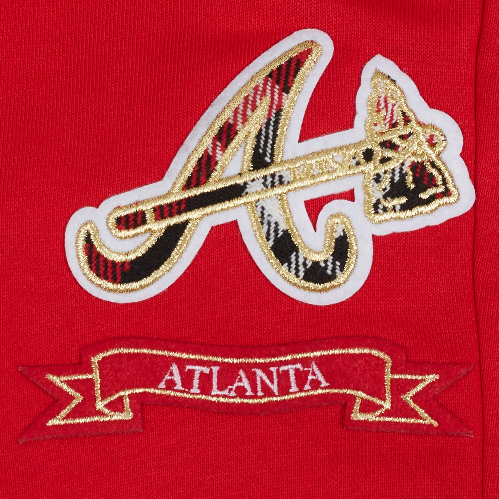 MLB ATLANTA BRAVES PRO PREP WOMEN'S RIB FLC SWEATPANT (RED)