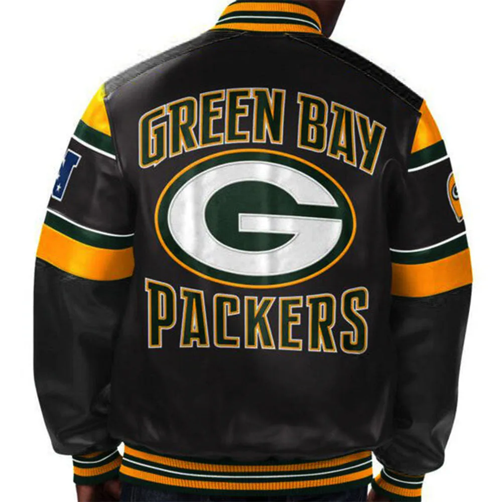 NFL Green Bay Packers Leather Jacket For Men and Women