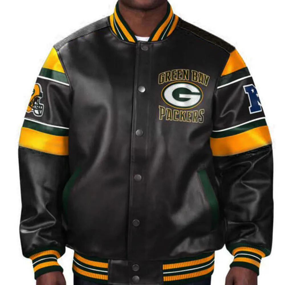NFL Green Bay Packers Leather Jacket For Men and Women