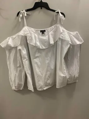 NWT INC PLUS SIZES Size 2X White SPAGHETTI STRAP TOP