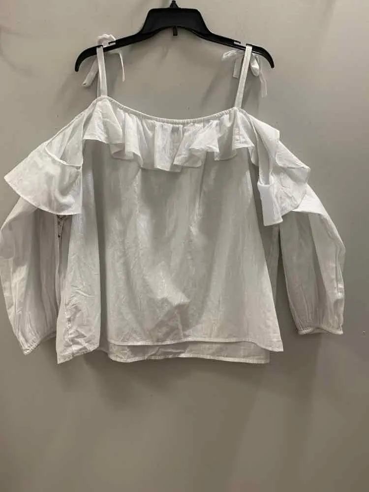 NWT INC PLUS SIZES Size 2X White SPAGHETTI STRAP TOP
