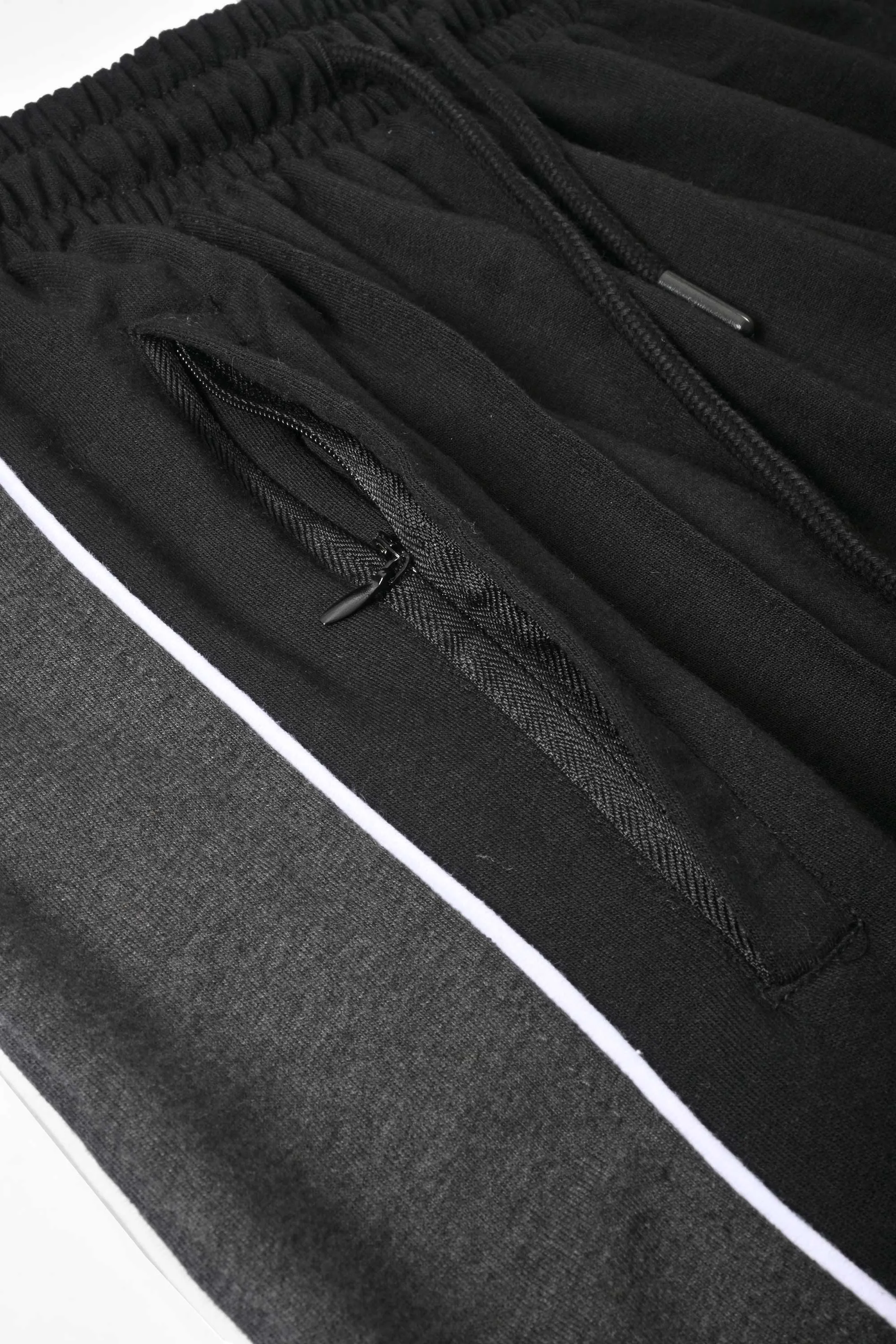 Polo Republica Men's Contrast Panel Pony Embroidered Terry Trousers