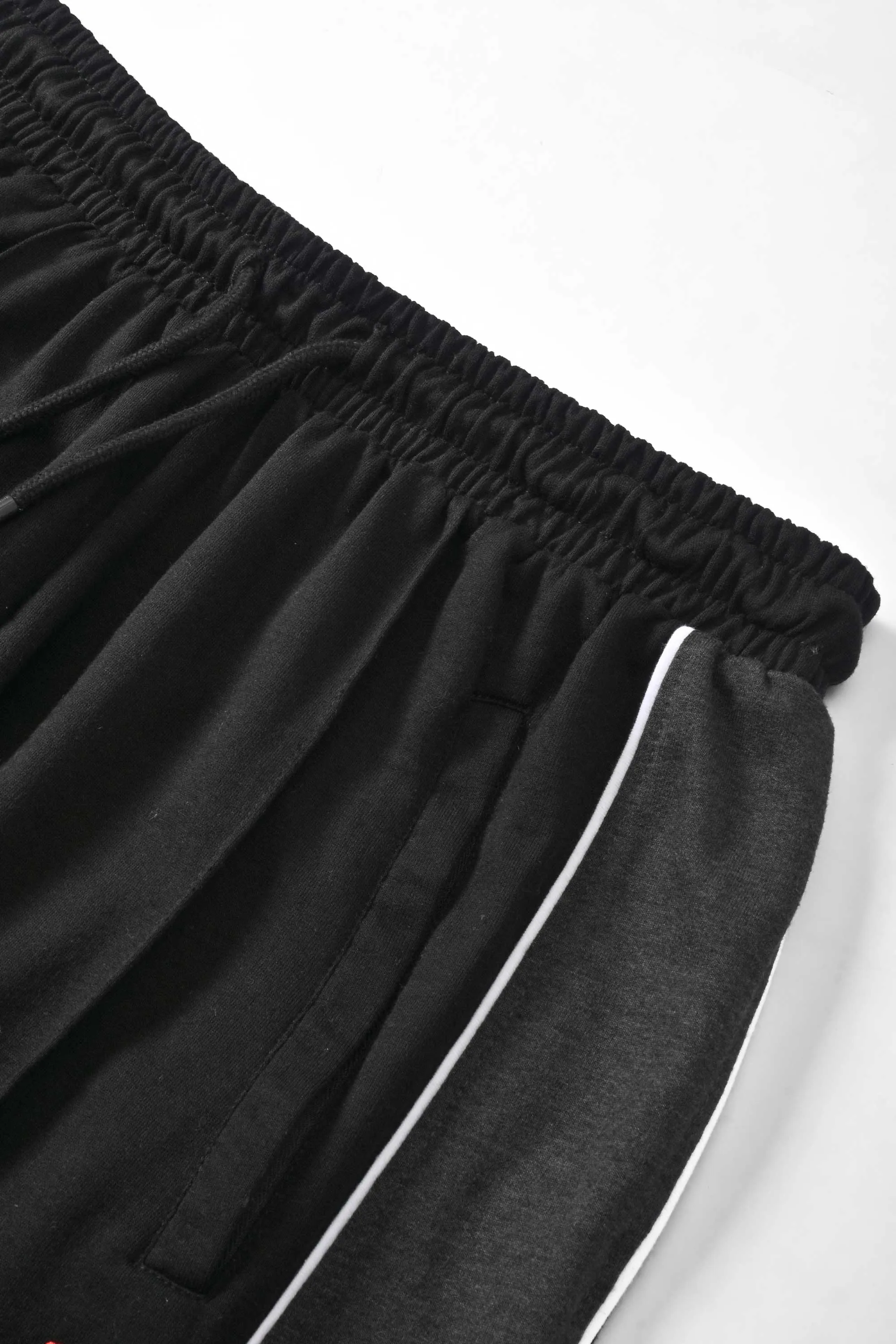 Polo Republica Men's Contrast Panel Pony Embroidered Terry Trousers