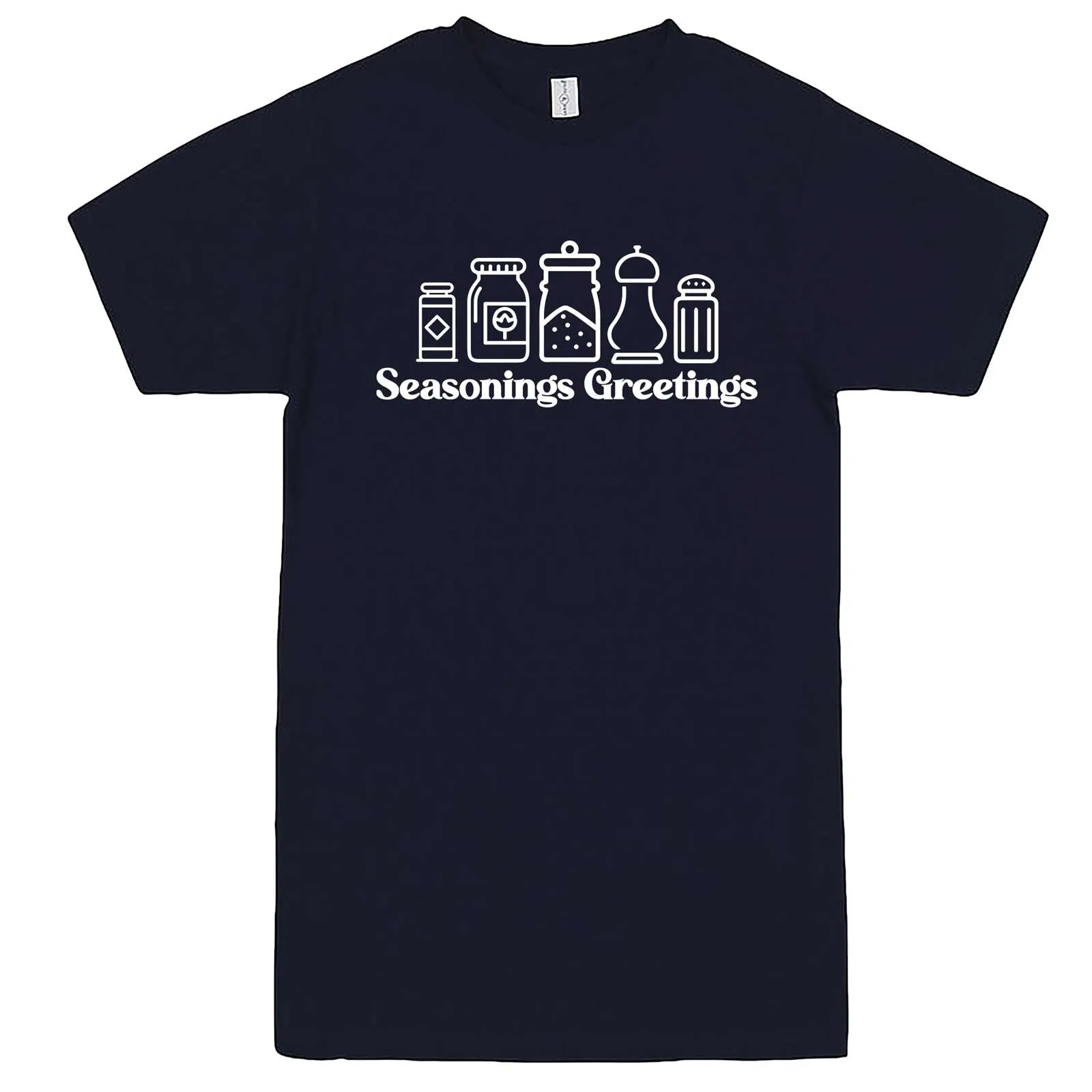 "Seasonings Greetings" men's t-shirt