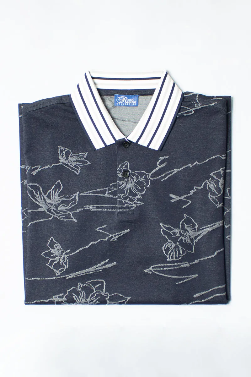 Rossini Navy Golfer Double Mercerized