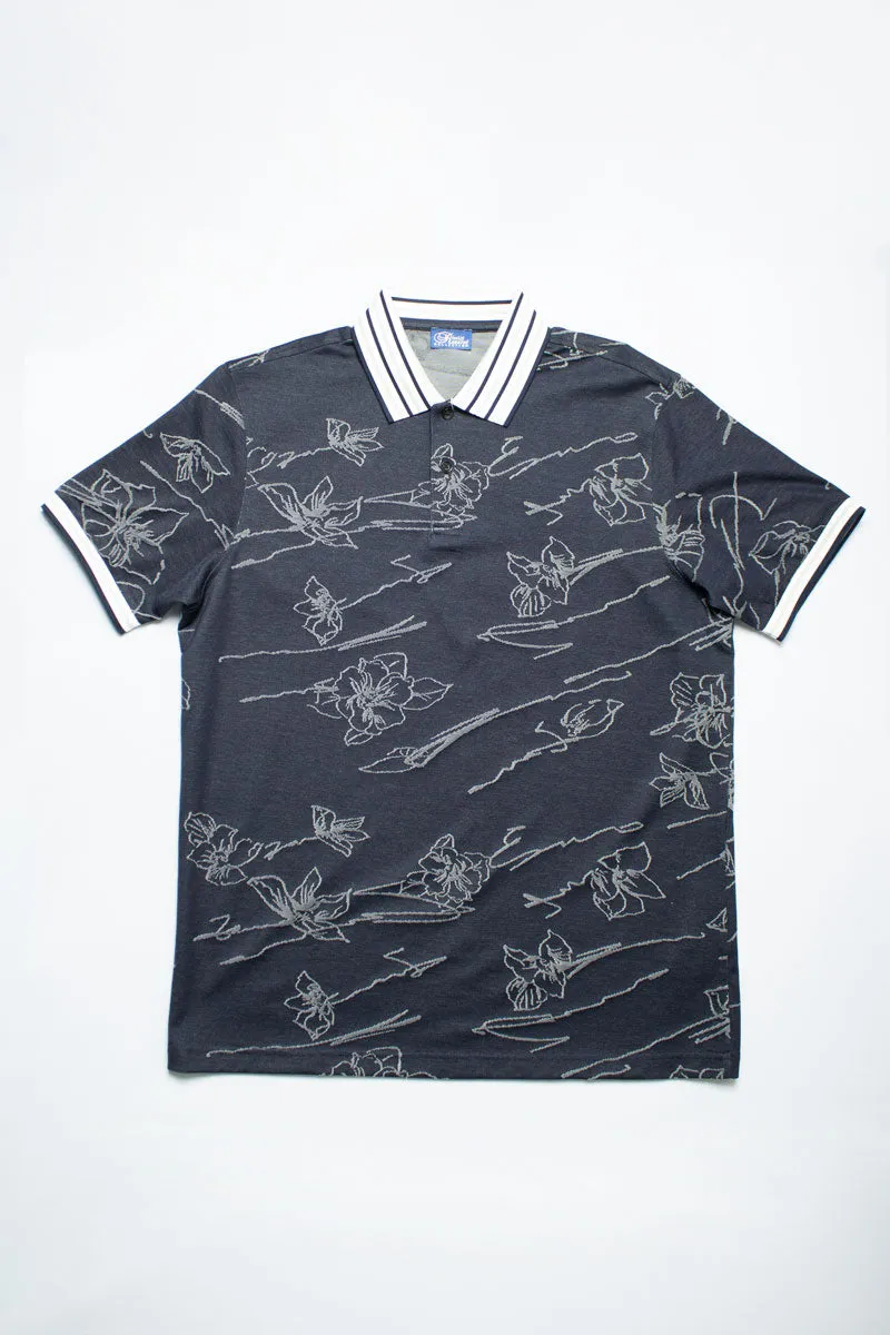 Rossini Navy Golfer Double Mercerized