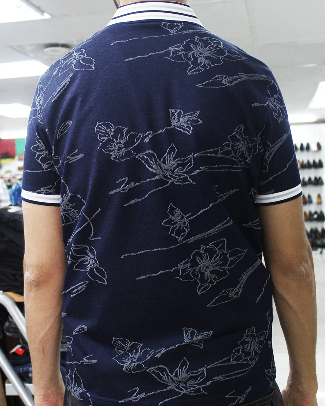 Rossini Navy Golfer Double Mercerized