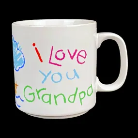 Russ Berrie "I Love You Grandpa" ceramic mug