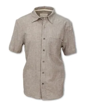 SHORT SLEEVED HEMP BLEND SHIRT