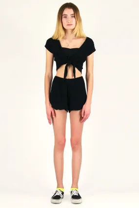 Shorts - Black Scrunchy
