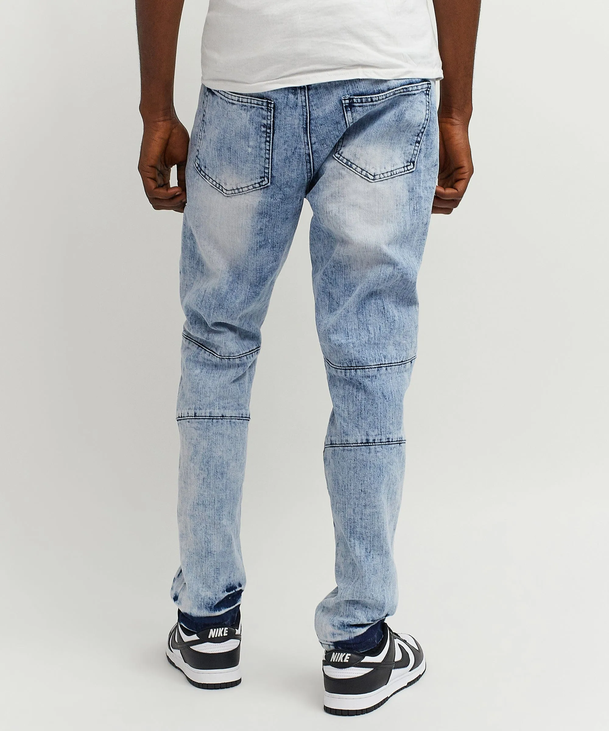 Smiley Patch Light Washed Denim Jeans