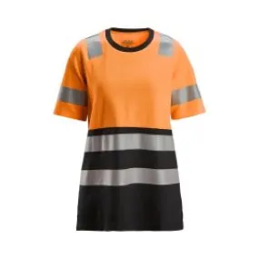 Snickers&#x20;High-Vis&#x20;Work&#x20;T-shirt&#x20;Class&#x20;1&#x20;Women&#x20;2573&#x20;-&#x20;Orange