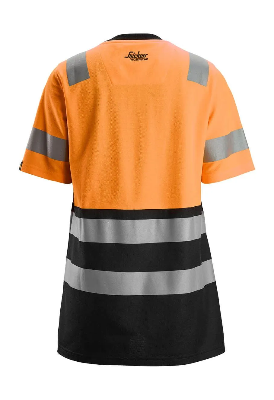 Snickers&#x20;High-Vis&#x20;Work&#x20;T-shirt&#x20;Class&#x20;1&#x20;Women&#x20;2573&#x20;-&#x20;Orange