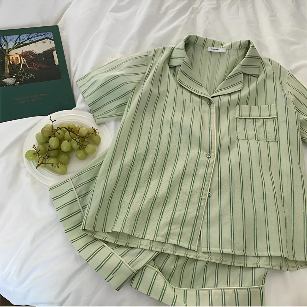 Summer Short Sleeve Shorts Pajama Set Women's pajamas Sweet Students Can Wear Home Clothes Set Korean Style 2024 Hot Sale Spring