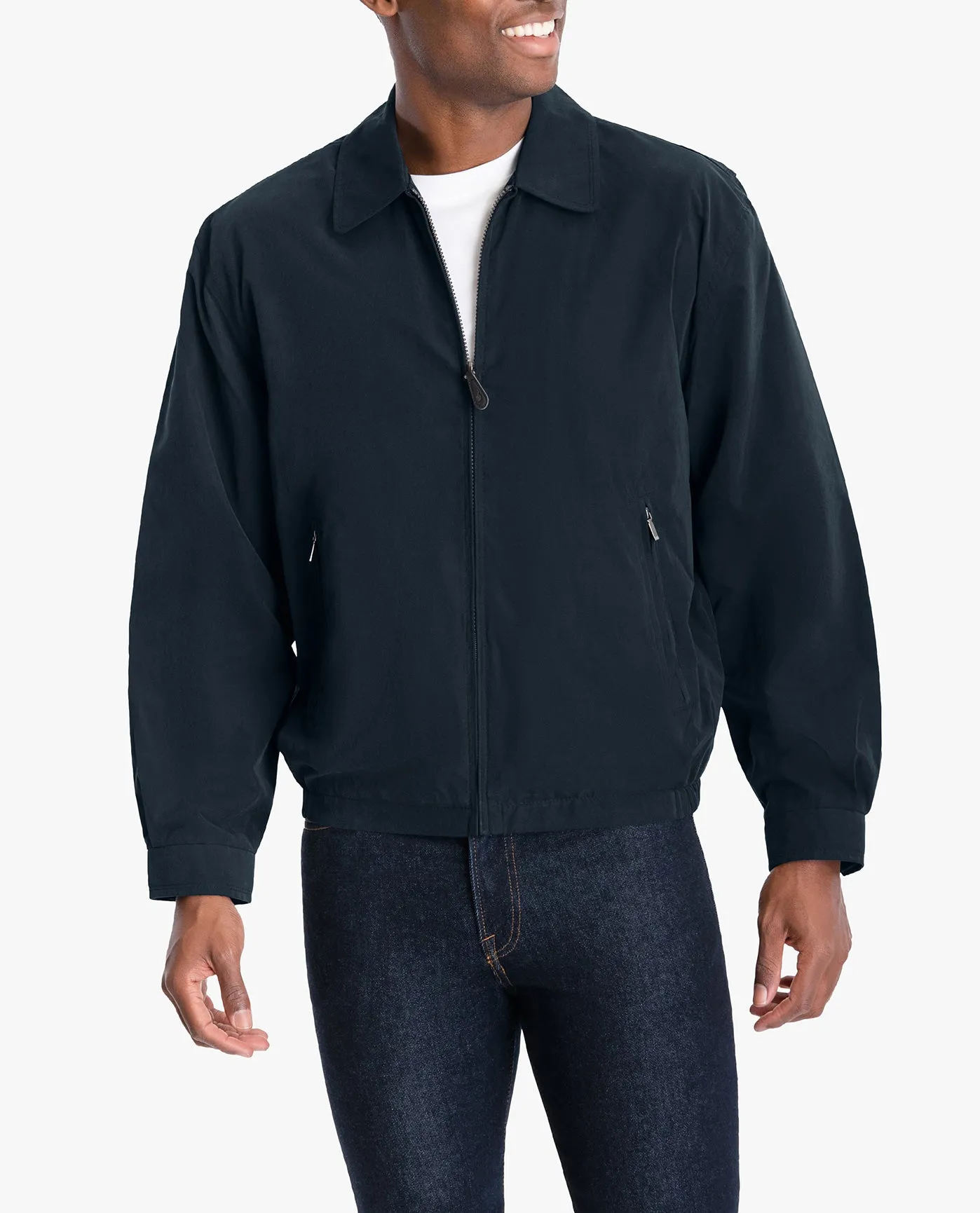 TALL MEN'S AUBURN LIGHT WEIGHT ZIP FRONT GOLF JACKET